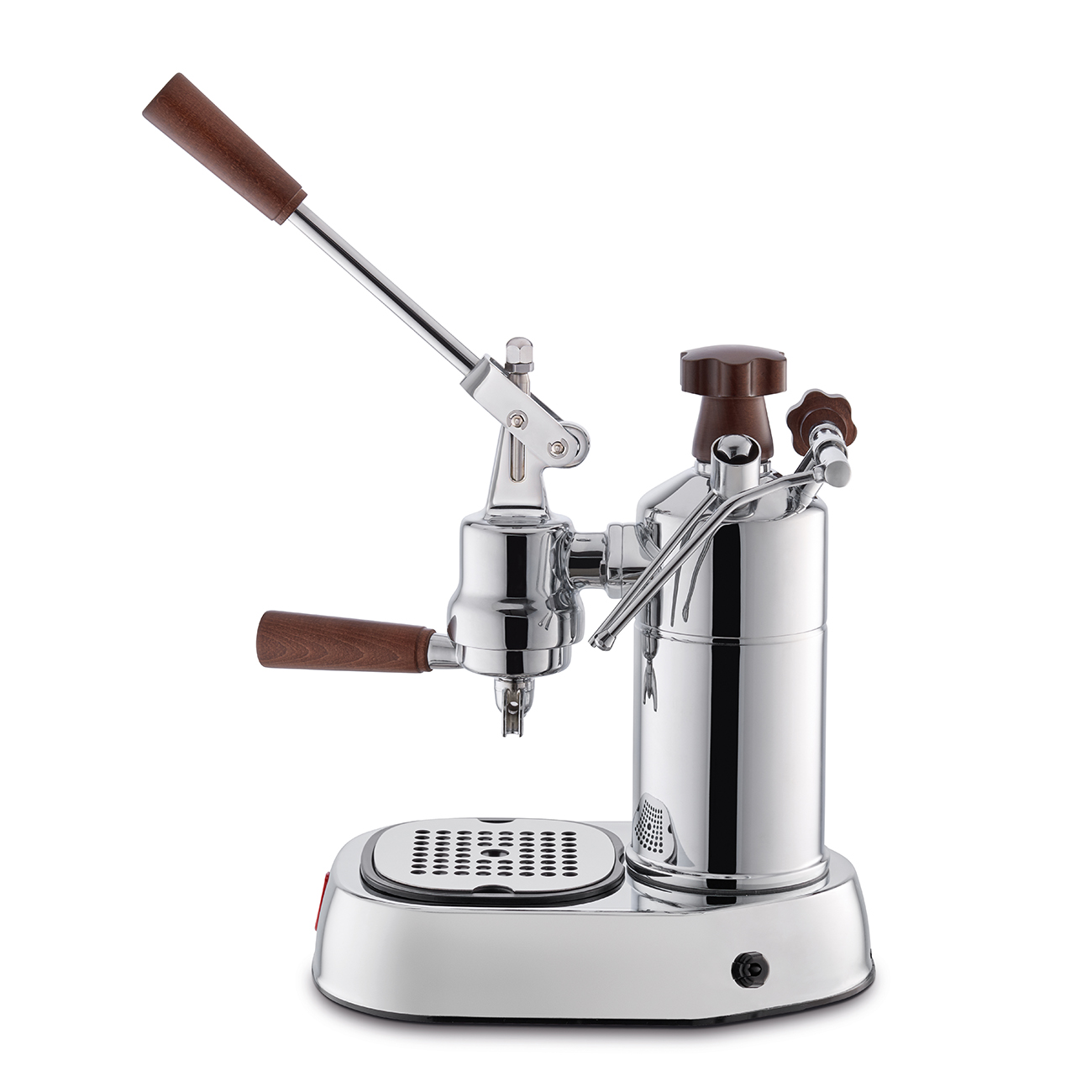 La Pavoni Professional Lusso espresso machine with wooden handles