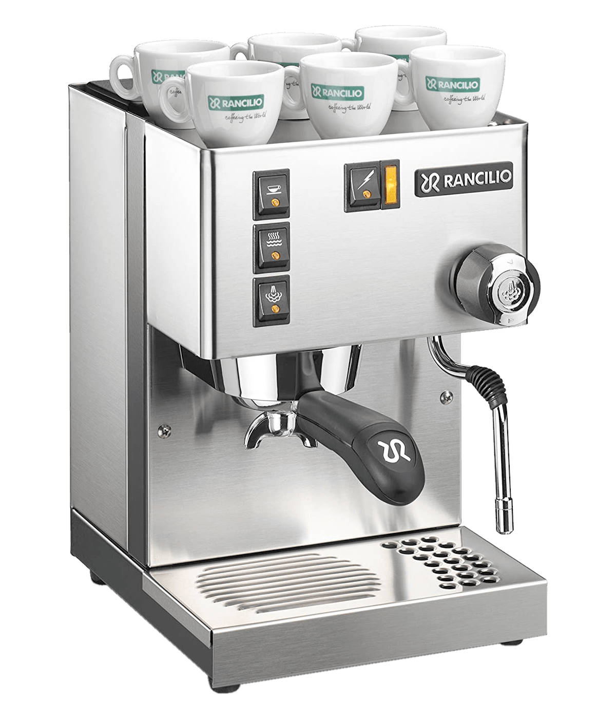 Rancilio Silvia Eco Inox stainless steel matte espresso machine