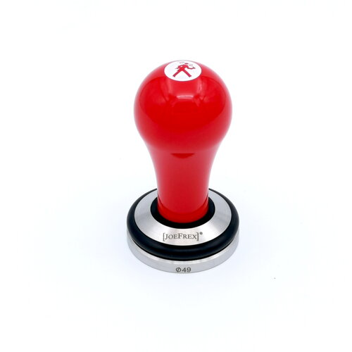 Olympia Express Tamper red with logo, 49 mm